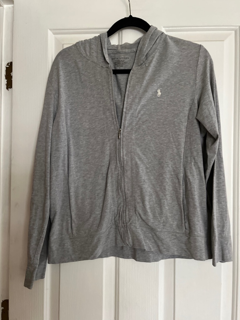 Ralph Lauren Heather Gray Zip Hoodie